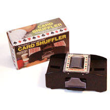 Automatic Card Shuffler 2 Deck, This 1 or 2 deck automatic card shuffler is a great gift for the card player who thinks they have everything.
