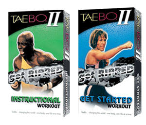 Taebo 2 Get Ripped Instruction, $21.95, They’ll sweat like never before as TAEBO 2 motivates and guides followers through the ultimate total body workout