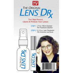 The Original Lens Doctor, Lens Dr. is a polymer-based formulation which assists in repairing surface scratches and cloudiness on eyeglasses.