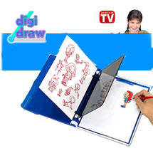  Digi-Draw Kit in Poly Carry Bag, DigiDraw lets you easily trace any picture, photograph or illustration to make fantastic works of art. You can even make animated cartoons! With DigiDraw, you can customize your favorite things. Trace almost anything on T-shirts, sneakers, book covers, backpacks and more!