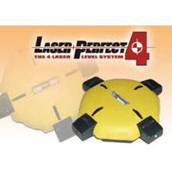 Laser Perfect 4 in retail box, The Laser Perfect 4 is the first four way laser level that projects a line in all four directions, from horizontal to vertical, and all angles in between.