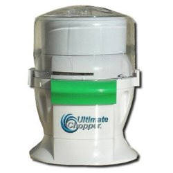 Ultimate Chopper in Mail Order Box, Tired of dragging out a bulky food processor and guessing which attachment is the right one for the job?The compact Ultimate Chopper is 4 machines in 1 so you can replace your food processor, coffee grinder, standing mixer and ice cream maker while gaining counter space in your kitchen.